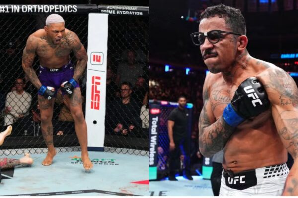 Montagem dos lutadores do UFC Michael Morales, à esquerda, e Carlos Prates, à direita.